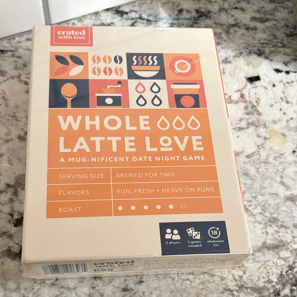Whole Latte Love Game - Orange and White
